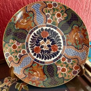 Dragon chinoiserie plate